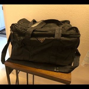 Prada Tessuto Carry-On Duffel Travel Bag - Black EUC
